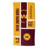 [Personalization Only] OFFICIAL NFL Colorblock Personalized Beach Towel - Washington