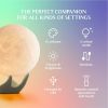 Moon Lamp, 3D Printing Lunar Lamp Night Light with White Hand Stand