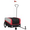 Bike Trailer Black and Red 99.2 lb Iron