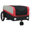 Bike Trailer Black and Red 66.1 lb Iron