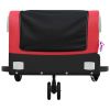 Bike Trailer Black and Red 66.1 lb Iron