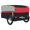 Bike Trailer Black and Red 99.2 lb Iron