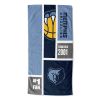 [Personalization Only] OFFICIAL NBA Colorblock Personalized Beach Towel - Memphis Grizzlies