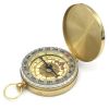 Outdoor Multifunctional Pure Copper Flip Cover Luminous Compass; Pocket Watch Type North Compass