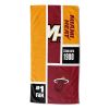 [Personalization Only] OFFICIAL NBA Colorblock Personalized Beach Towel - Miami Heat