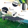 Extra Wide Folding Camping Bed with Carry Bag and Storage Bag