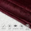 Qeils Oversized Wearable Blanket Hoodie, Comfy Sherpa Sweatshirt Pullover Jacket (Large Pocket, Burgundy, Adult)