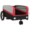 Bike Trailer Black and Red 66.1 lb Iron