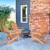 Eucalyptus Chair Foldable Outdoor Wood Lounger Chair