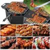 Portable Charcoal Grill Stove Rotatable with Foldable Body and Legs with Handles