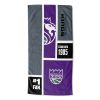 [Personalization Only] OFFICIAL NBA Colorblock Personalized Beach Towel - Sacramento Kings