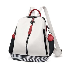 High Quality Backpack Women Soft Leather Backpack Female WhiteTravel Back Pack School Backpacks for Girls Sac A Dos Hot (Color: White, size: 14 inches)