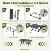 Folding Heavy-Duty Aluminum Camping Table with Carrying Bag