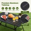 Folding Heavy-Duty Aluminum Camping Table with Carrying Bag