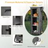 Folding Camping Storage Cabinet with 3 Shelves and Carry Bag